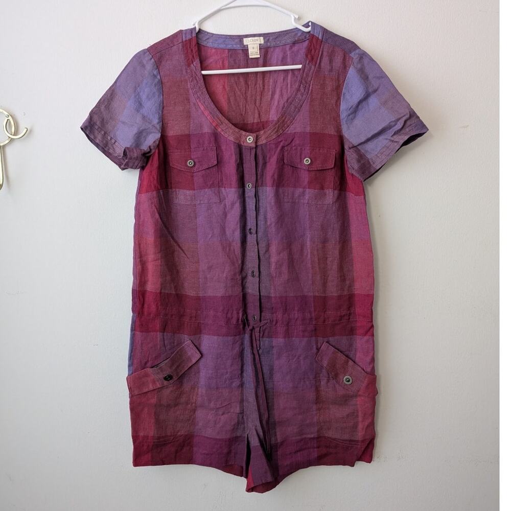 j. crew linen romper